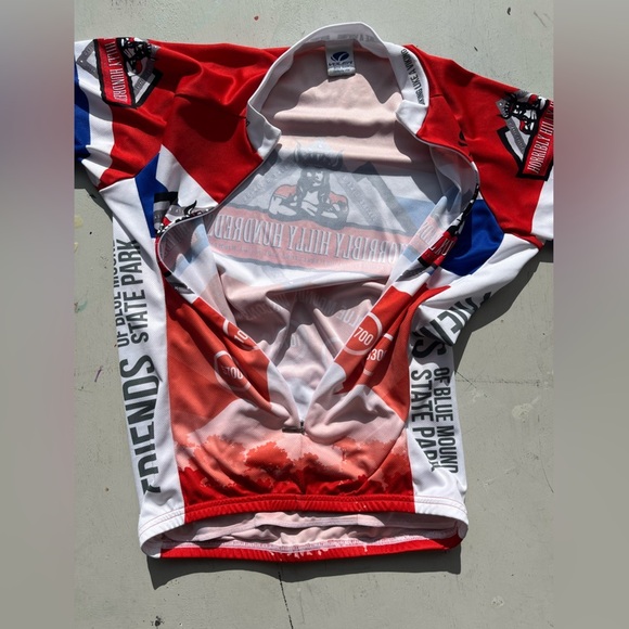 Men’s Voler Jersey Multicolor Short Sleeve Cycling M 3/4 Zip Pocket Racing Road - Picture 8 of 15